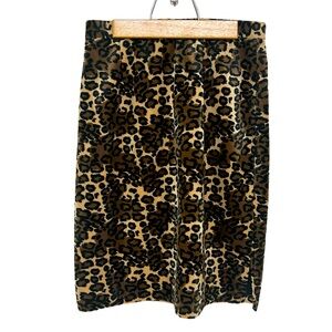 •NEVER WORN• Excellent Condition Vintage Soft, Lined Leopard Print Skirt